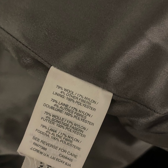 J Crew Classic Duffle Coat  Melton Wool Gray Toggle Italy coat. Like new - Picture 12 of 13